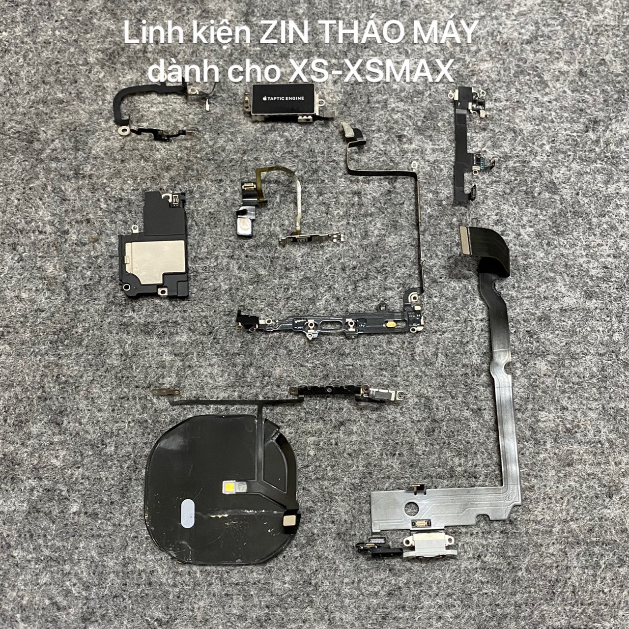 Hàng zin tháo máy XS và XSMax ( chân sạc, chui sạc , dây sóng, loa, sạc không dây... )