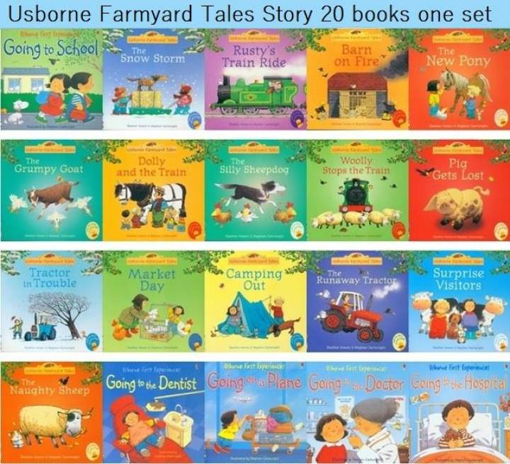 8 Books 15x15cm Usborne Best Picture Books Children Baby Famous Story English Farmyard Tales Series Farm Story Kids English Book Hot Sell Lazada