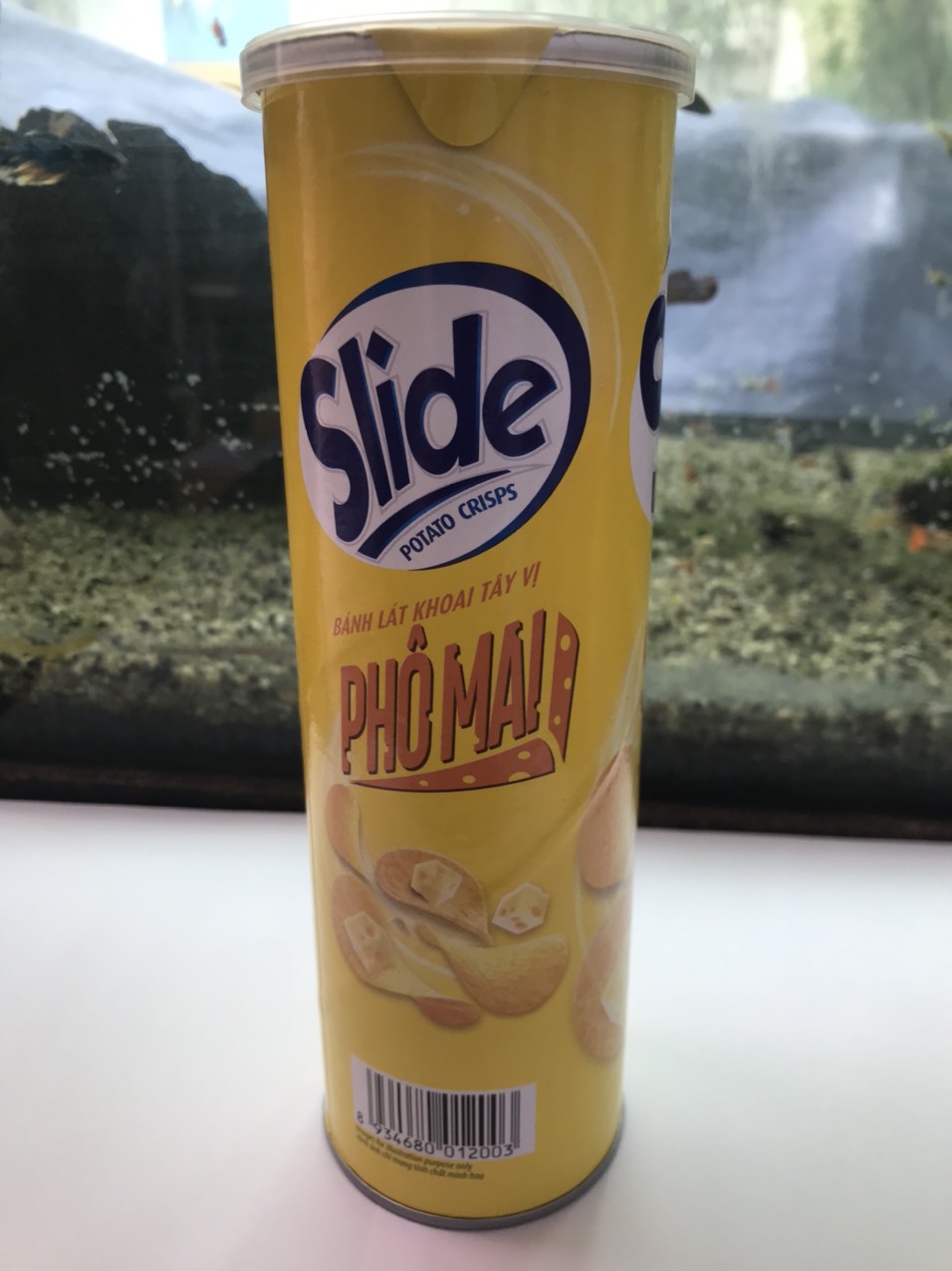 Snack Khoai Tây 90g Slide Vị Phô Mai (Lon 90g)