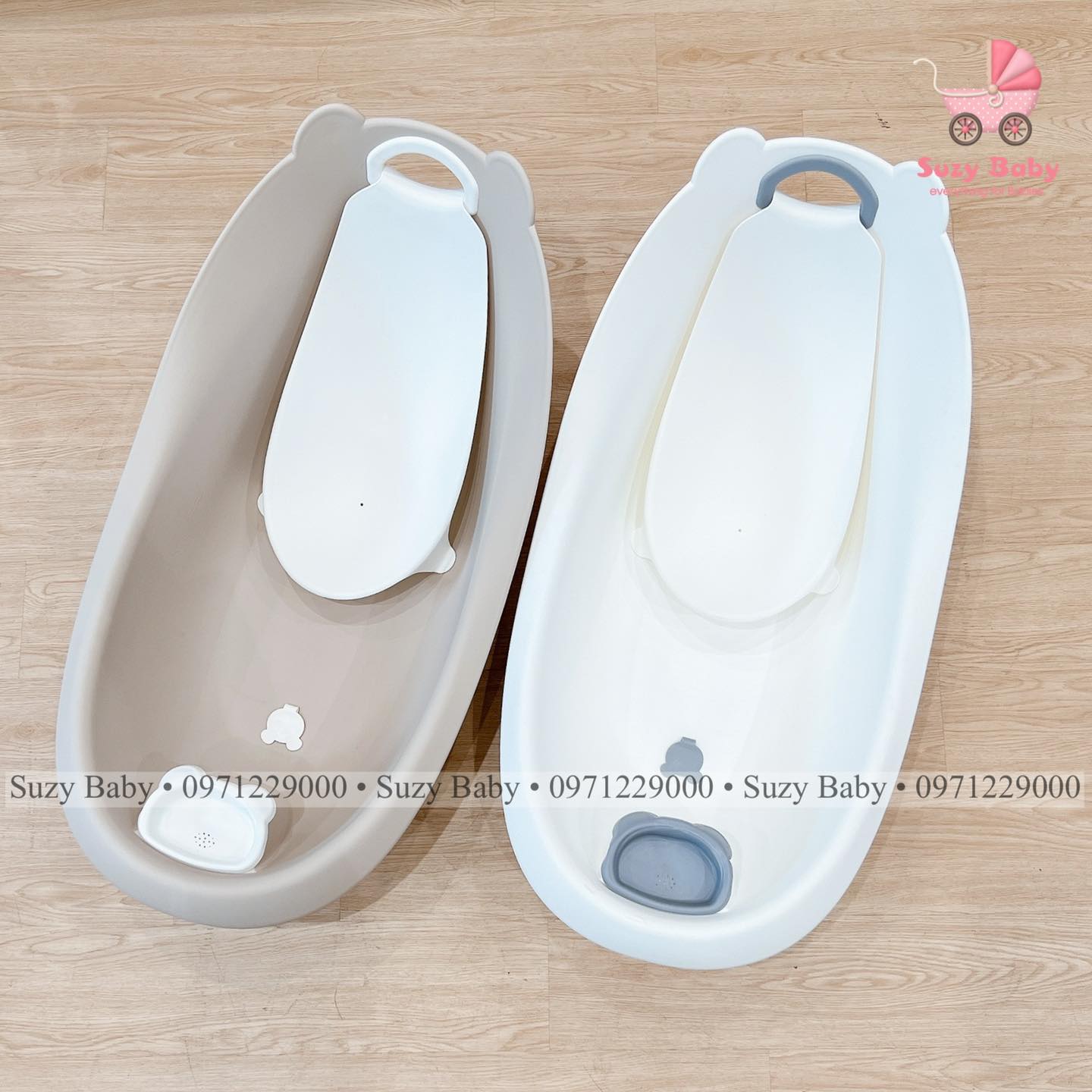 Chậu tắm phi thuyền hình gấu cho bé