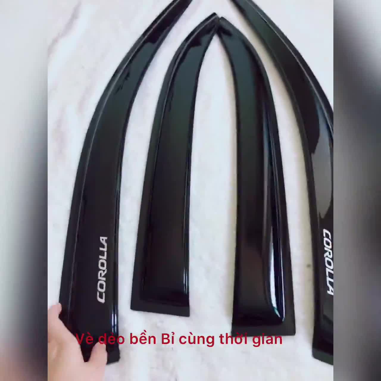 [Bọc hộp chống gãy] Vè che mưa Altis [2006-2011]-đen