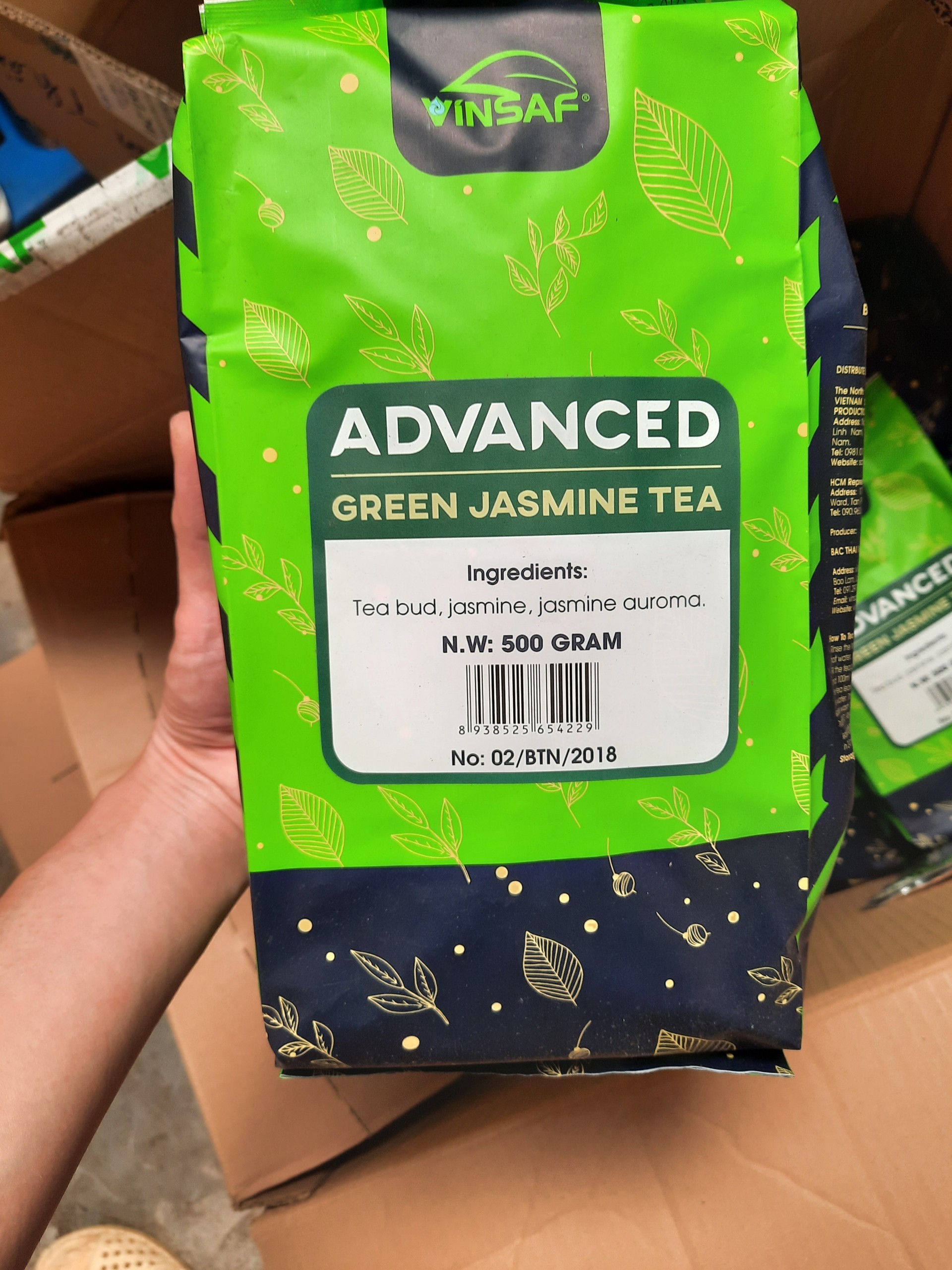 TRÀ XANH LÀI CAO CẤP VINSAF 500gr
