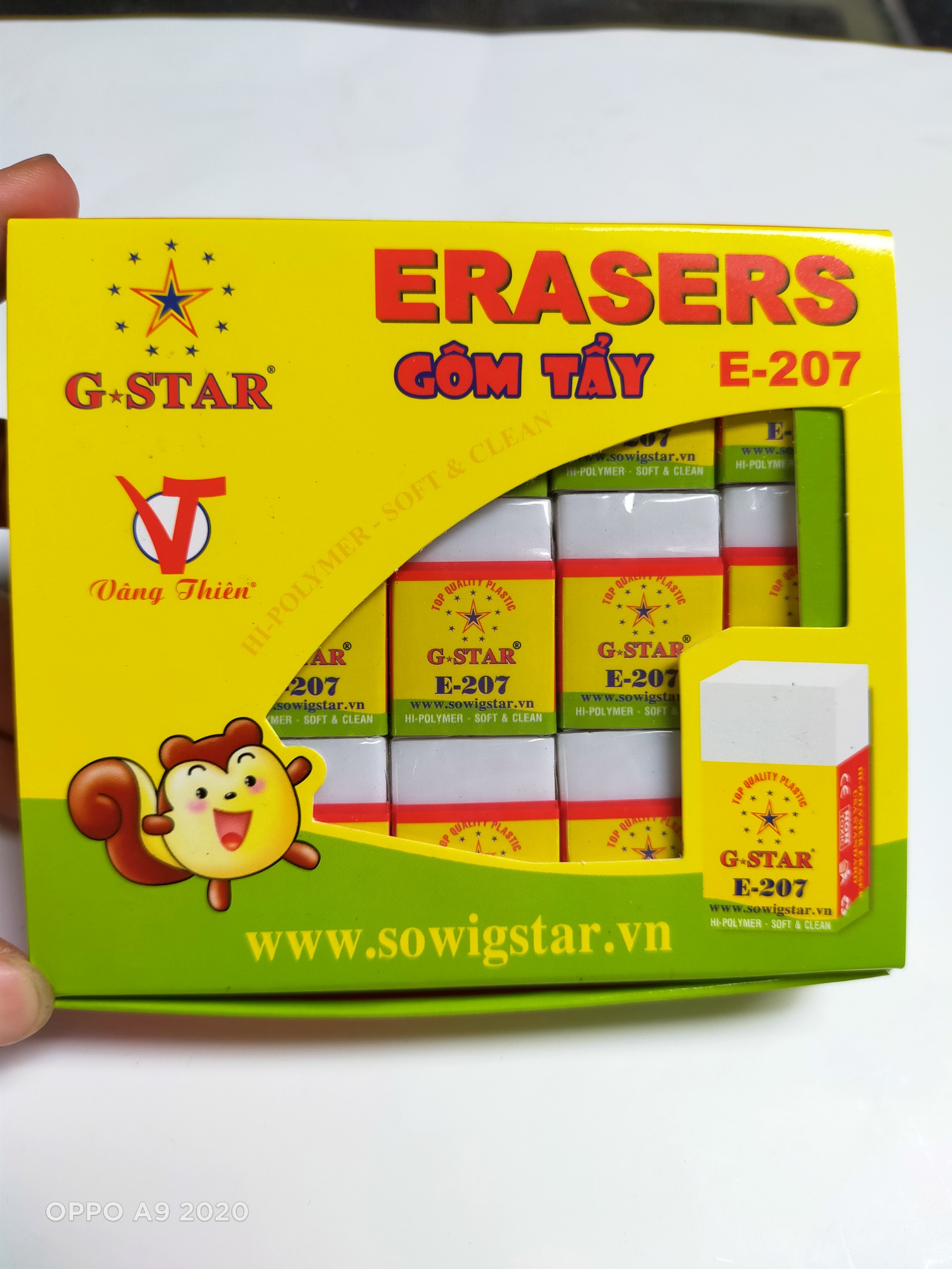 Combo 10 cục gôm trắng E-207 Gstar