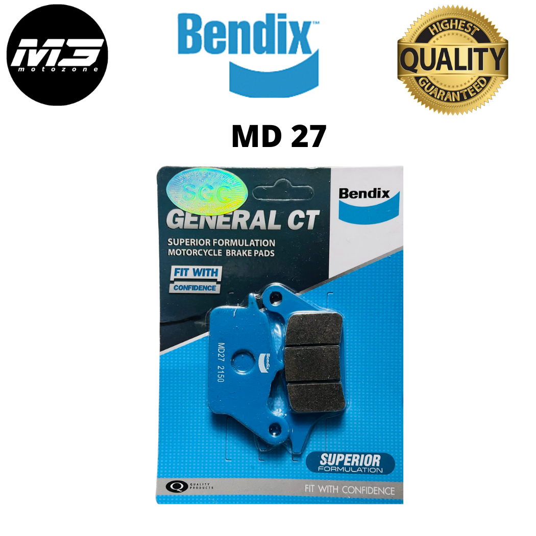 BENDIX BRAKE PADS MD27 FOR BEAT & BAET Fi & CLICK125 & SCOOPY Lazada PH