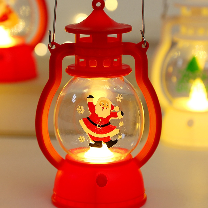 Đèn LED Trang Trí Giáng Sinh Hình Đèn Dầu cổ xưa (1668DDT)