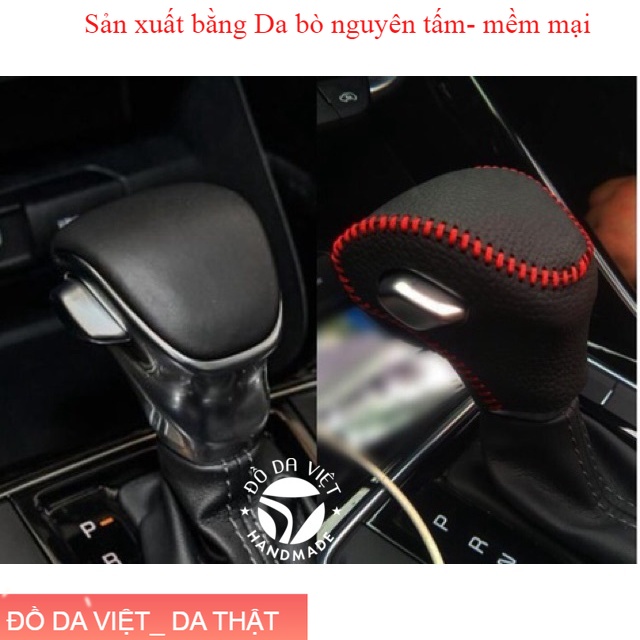 Bọc cần số kia seltos 2019 - 2021,cerato 2019 - 2021 số tự động da bò