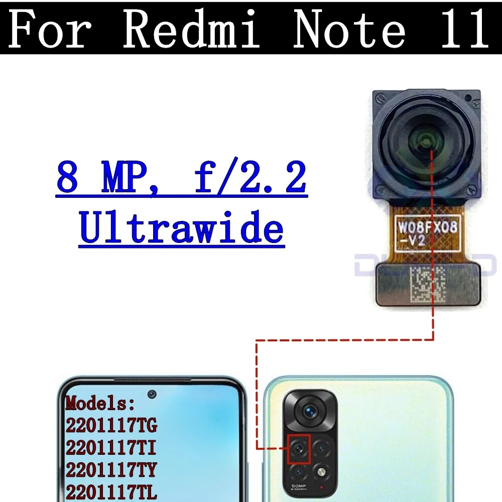Original%20Tested%20Back%20Big%20Rear%20Main%20Camera%20Module%20For%20Xiaomi%20Redmi%20Note%2011%20Small%20Facing%20Front%20Camera%20Flex%20Cable%20Note11%2050MP%20-%20Image%206
