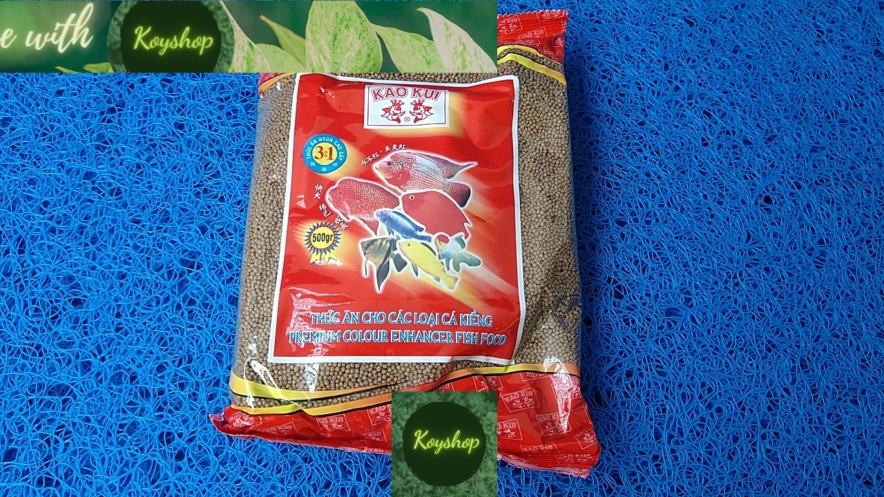 Thức ăn cá cảnh Kaokui, bịch 500gr.