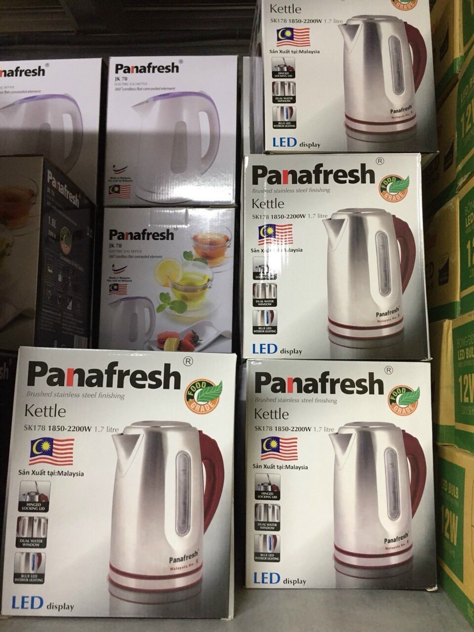Ấm Siêu Tốc Panafresh SK 178 (Inox 1.8L)