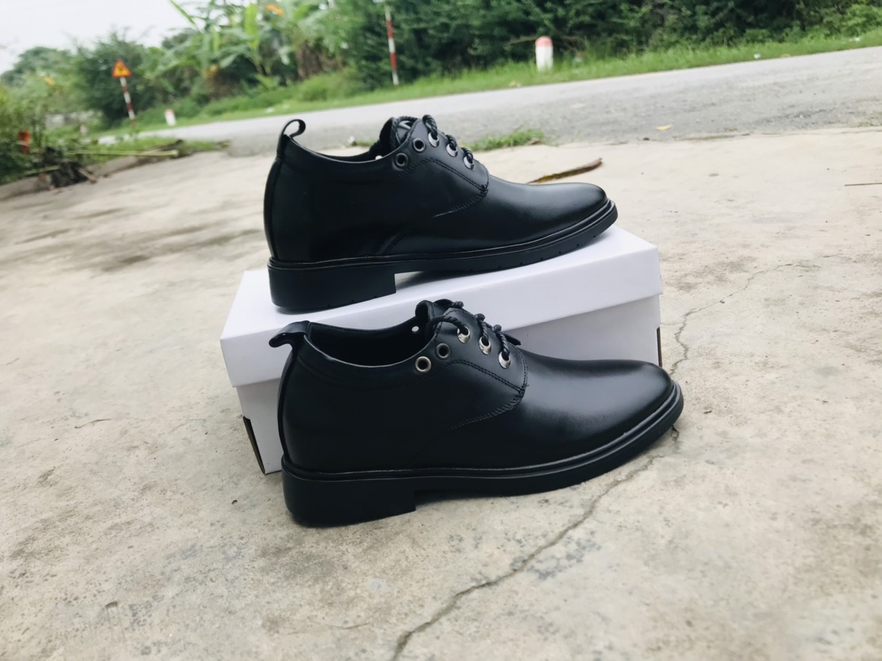 [Giày tăng chiều cao 7 cm] Giày đốc da bò cao cấp tăng chiều cao bảo hành 12 tháng