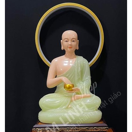 5 mẫu, tượng ngài thánh tăng sivali cao 30 cm bằng đá poly nhiều màu - shop phật giáo dương khoa