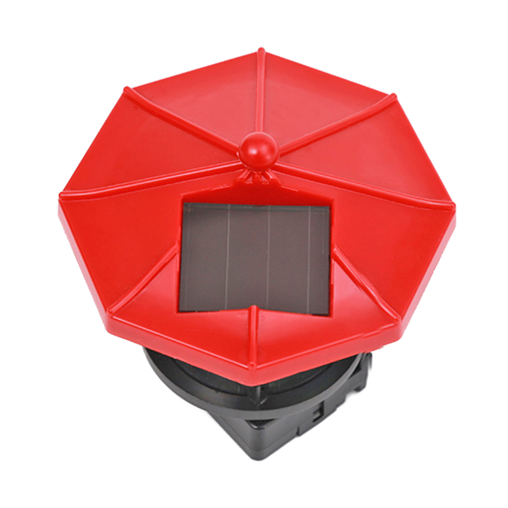 【Must-Have Style】 Lighthouse Solar LED Fence Decor Smart Sensor Beacon Rotating Beam Lamp.