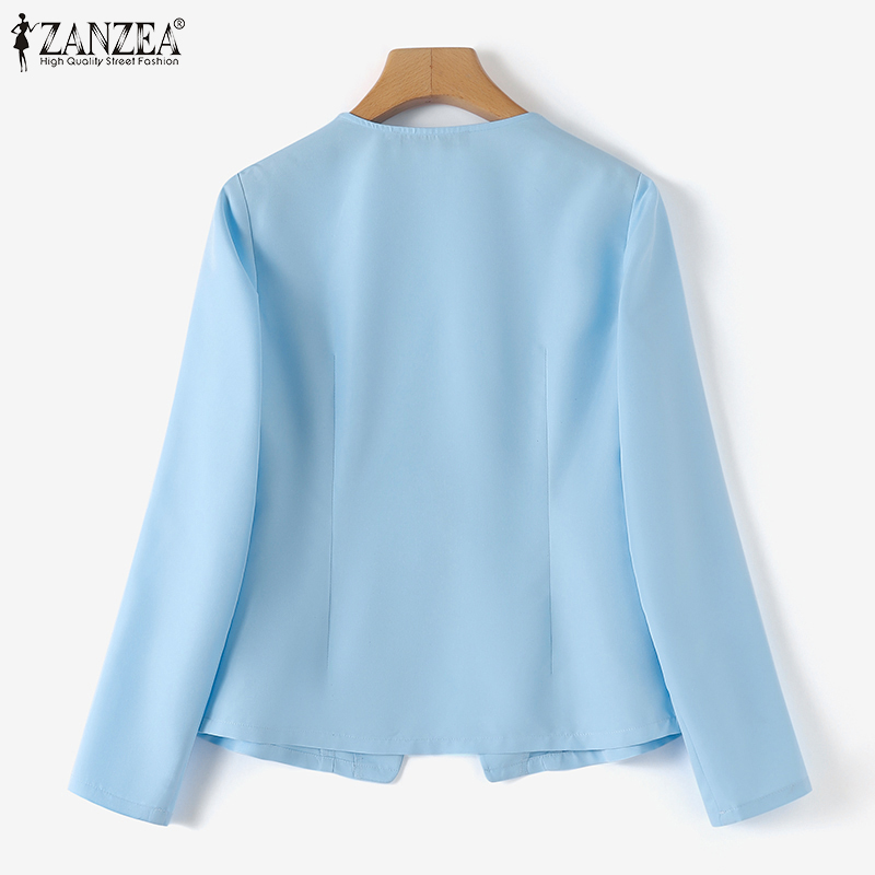 ZANZEA%20Korean%20Style%20Women's%20Blazer%20Elegant%20Office%20Collect%20Waist%20Long%20Sleeve%20O-Neck%20Plain%20Suit%20Jackets%20#11%20-%20Image%207