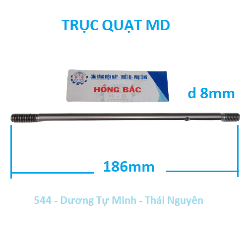 10 trục quạt MD dài 186 mm