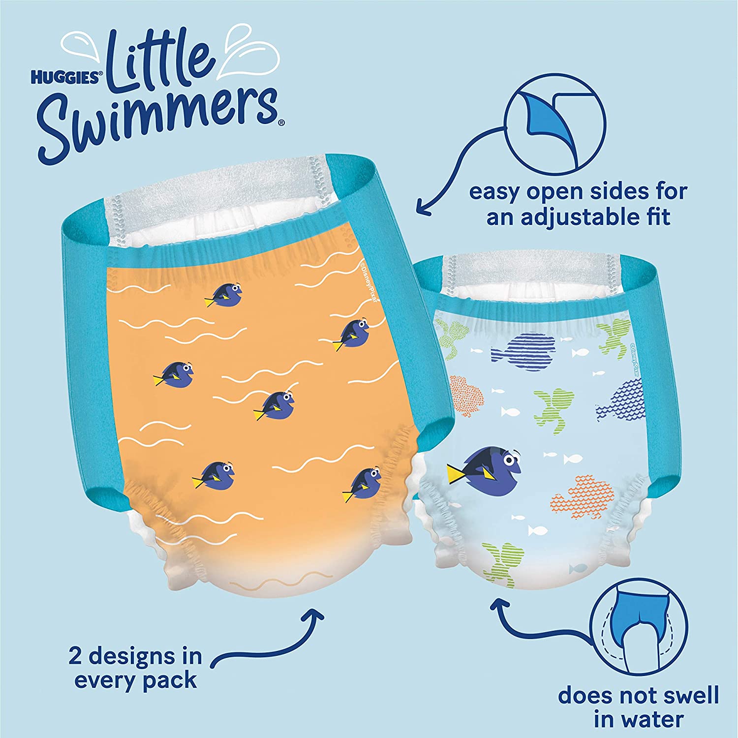 Tã/Bỉm quần bơi, đi biển cho bé USA Huggies Little Swimmers Swim Diapers Size S,M,L