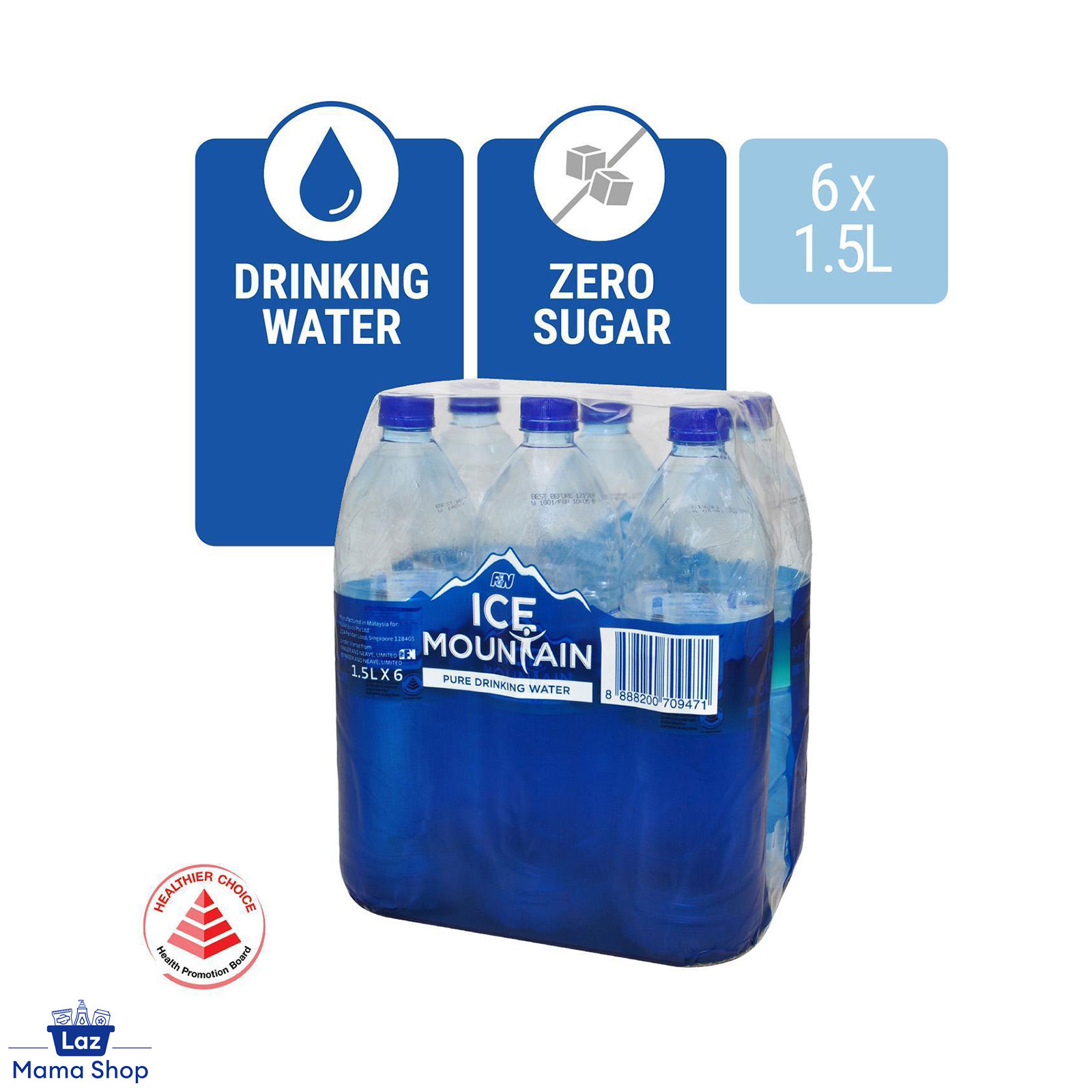 Ice Mountain Drinking Water 1.5L x 6 (Laz Mama Shop) Lazada Singapore