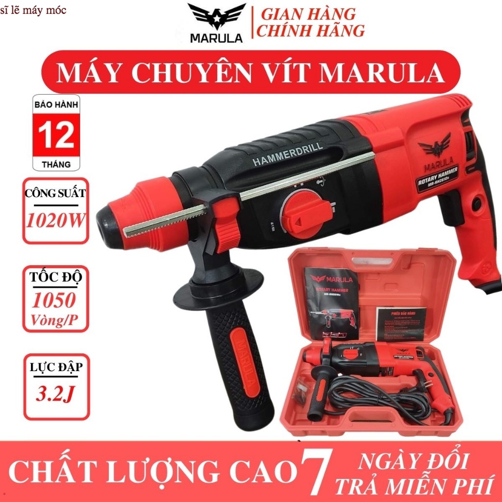 Máy khoan bê tông marula mr-rh2610s 3 chức năngkhoan đục bê tông sĩ lẽ máy móc
