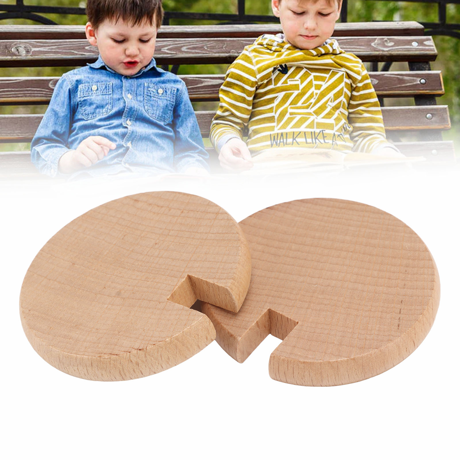 Montessori Interlocking Disc Montessori Shape Puzzle 2PCS for Kindergarten