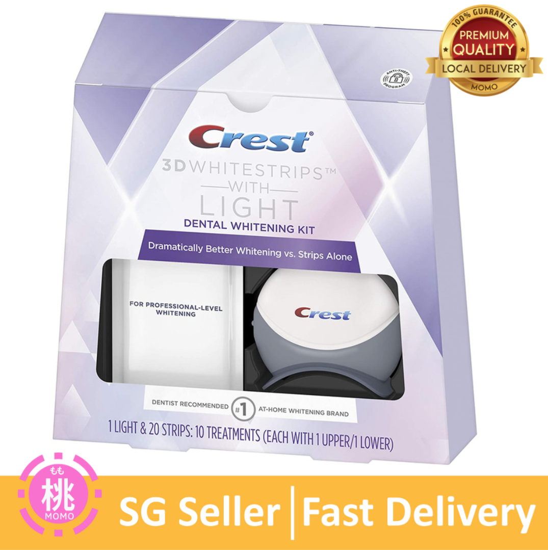 crest 3d white strips with light how to use