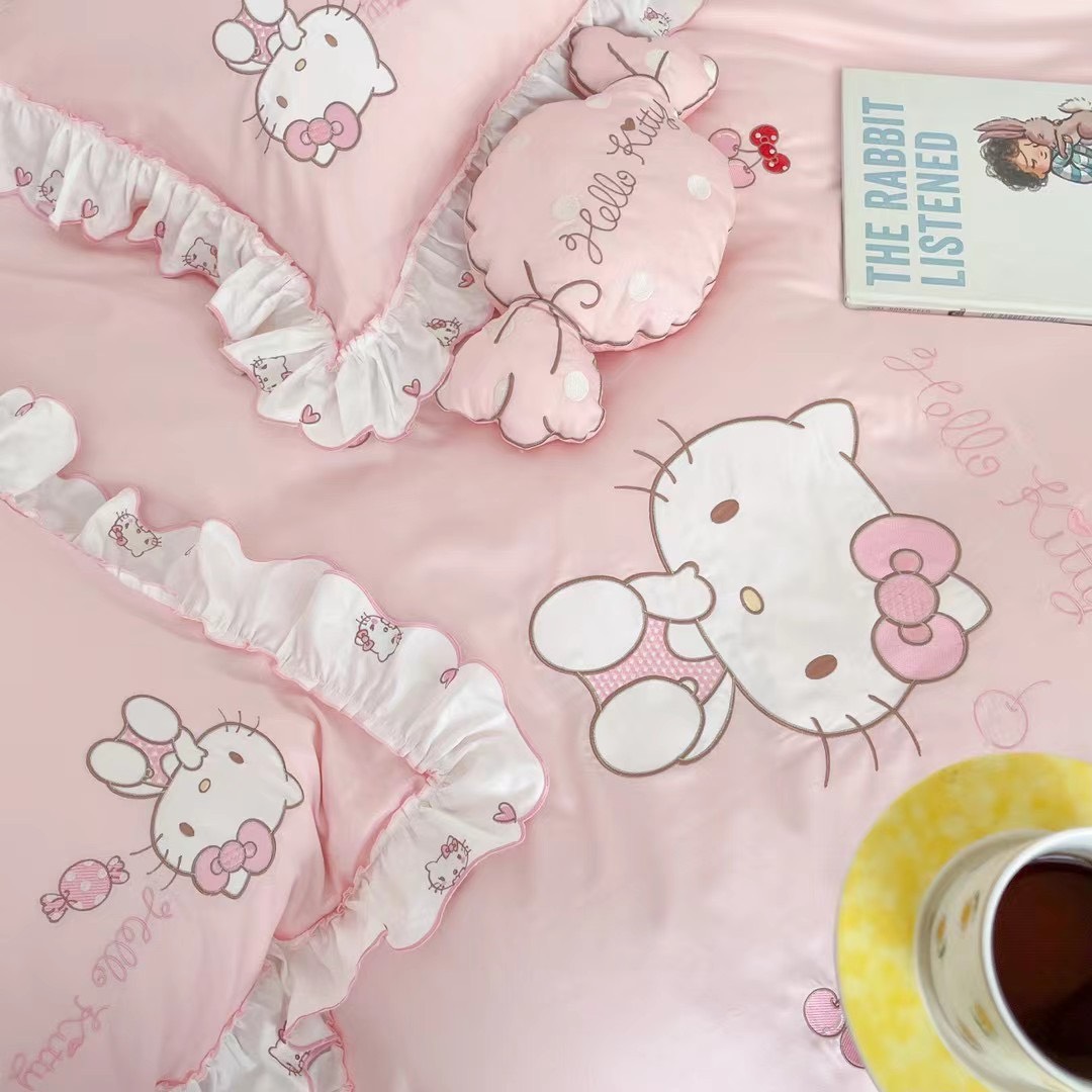 🎀 Bộ chăn ga gối lụa Hello Kitty 🎀