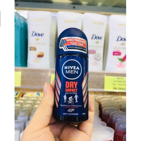 Lăn Ngăn Mùi Nam Nivea Men Khô Thoáng 50Ml