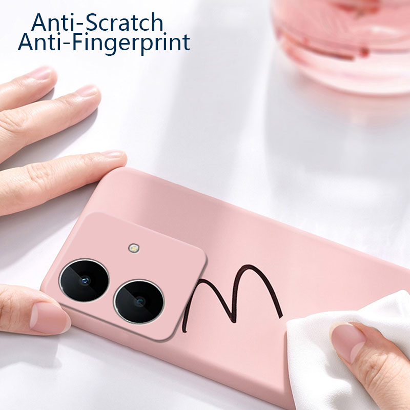 Sroof For Realme Note 60 60x Liquid Silicone Macaron Candy Color TPU Falling and shockproof Soft Phone Case Shell Protector Back Cover