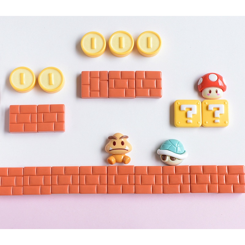 Miếng Dán Nam Châm Trang Trí Tủ Lạnh Hình Mario Dễ Thương