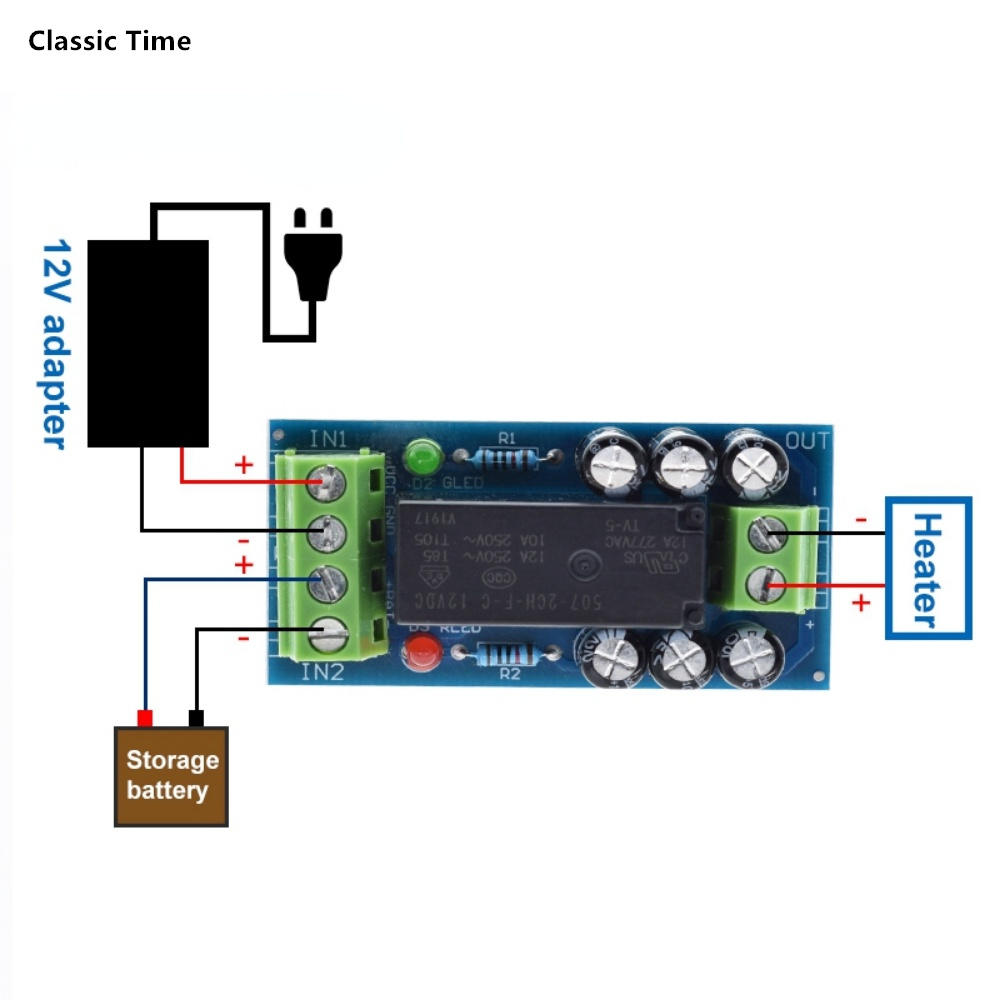 XH-M350 12V 150W 12A Backup Battery Switching Module high power Board Automatic switching battery power