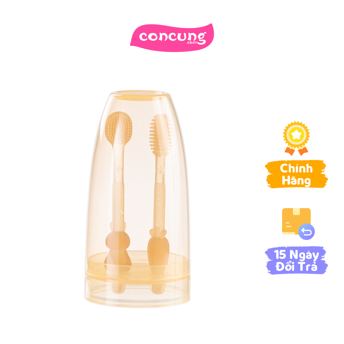 Bàn chải rơ lưỡi silicone Animo