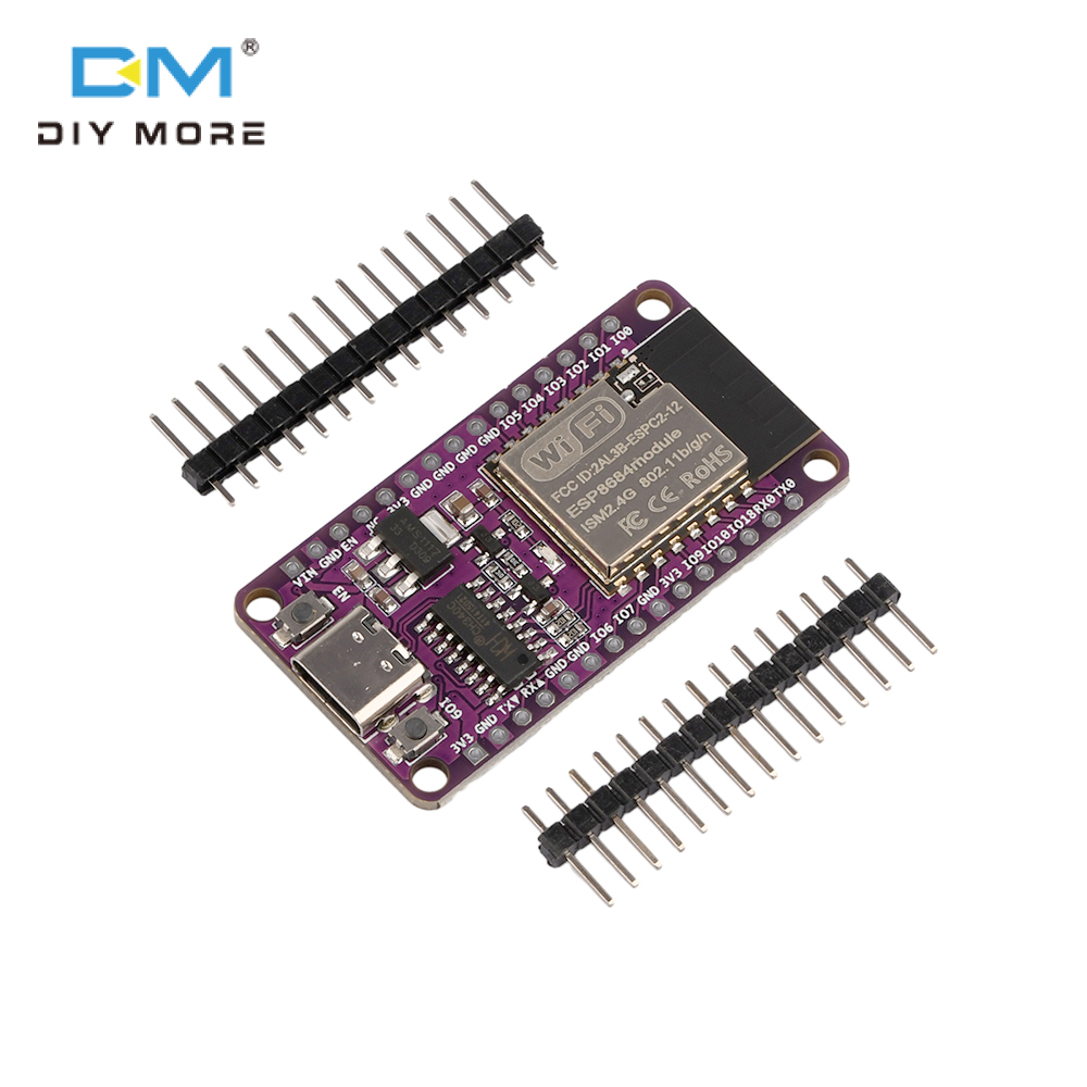 diymore ESP32-C2 bảng mạch phát triển ESPC2-12 module tương thích cho ESP8684-DevKitM-1 Wifi & mô-đun Bluetooth
