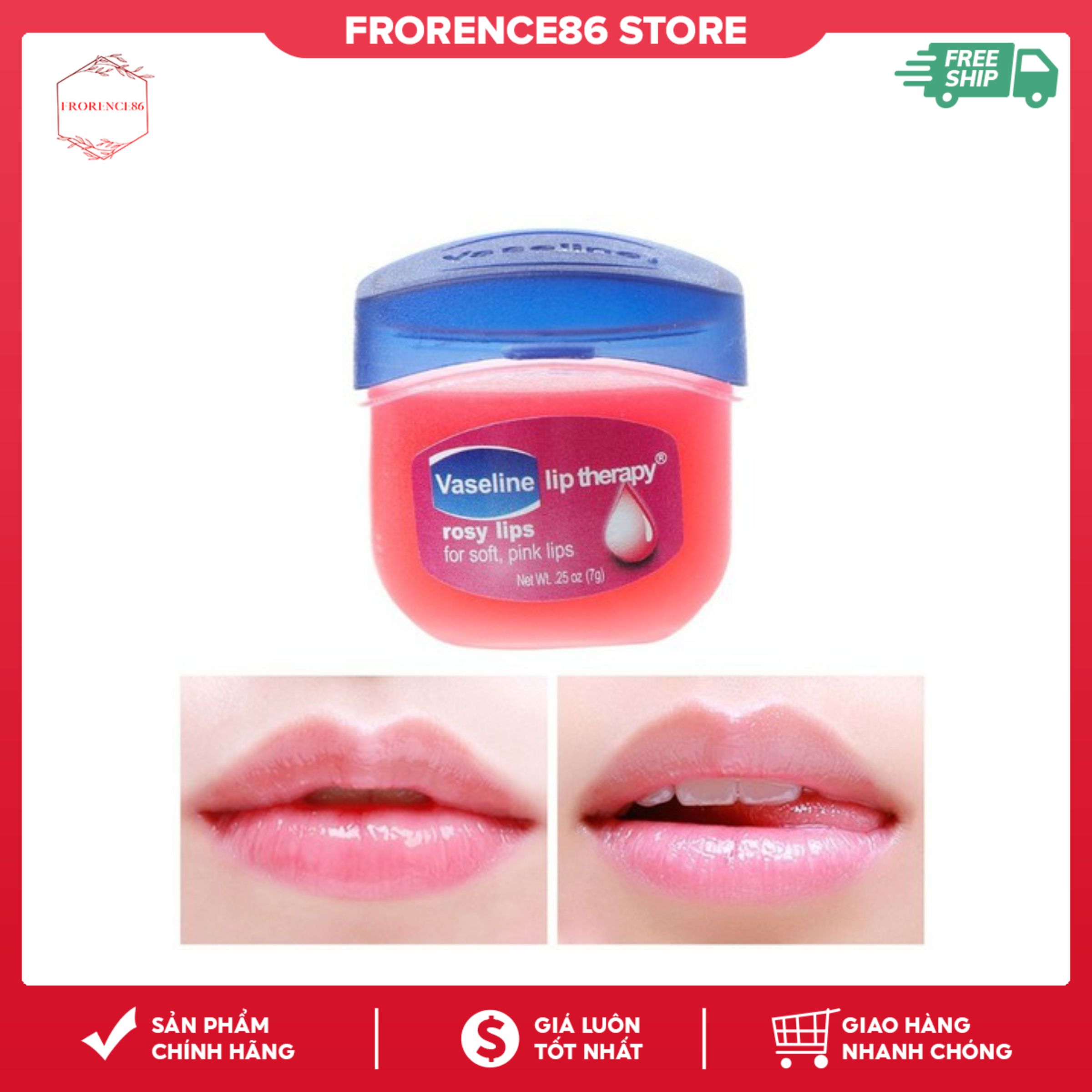 SON DƯỠNG môi Vaseline Lip Therapy 7g (Dạng Hũ) Frorence86 Store