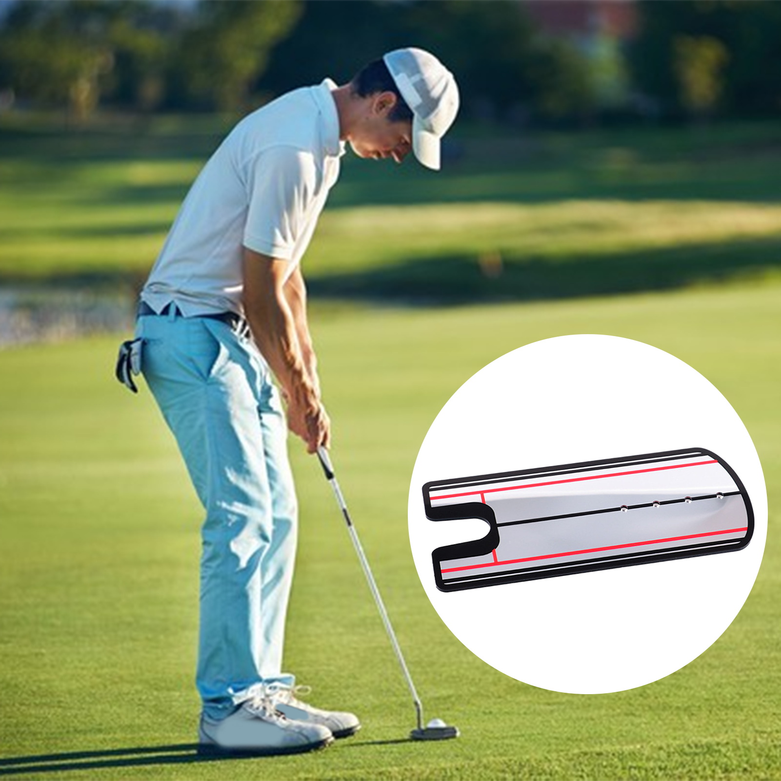 guyouzi® Golf Putter Training Aid Boost Progress with Golf Putter Corrector Improve Your Golf Swing with Portable Putting Corrector Boost Your Progress Today less Than
