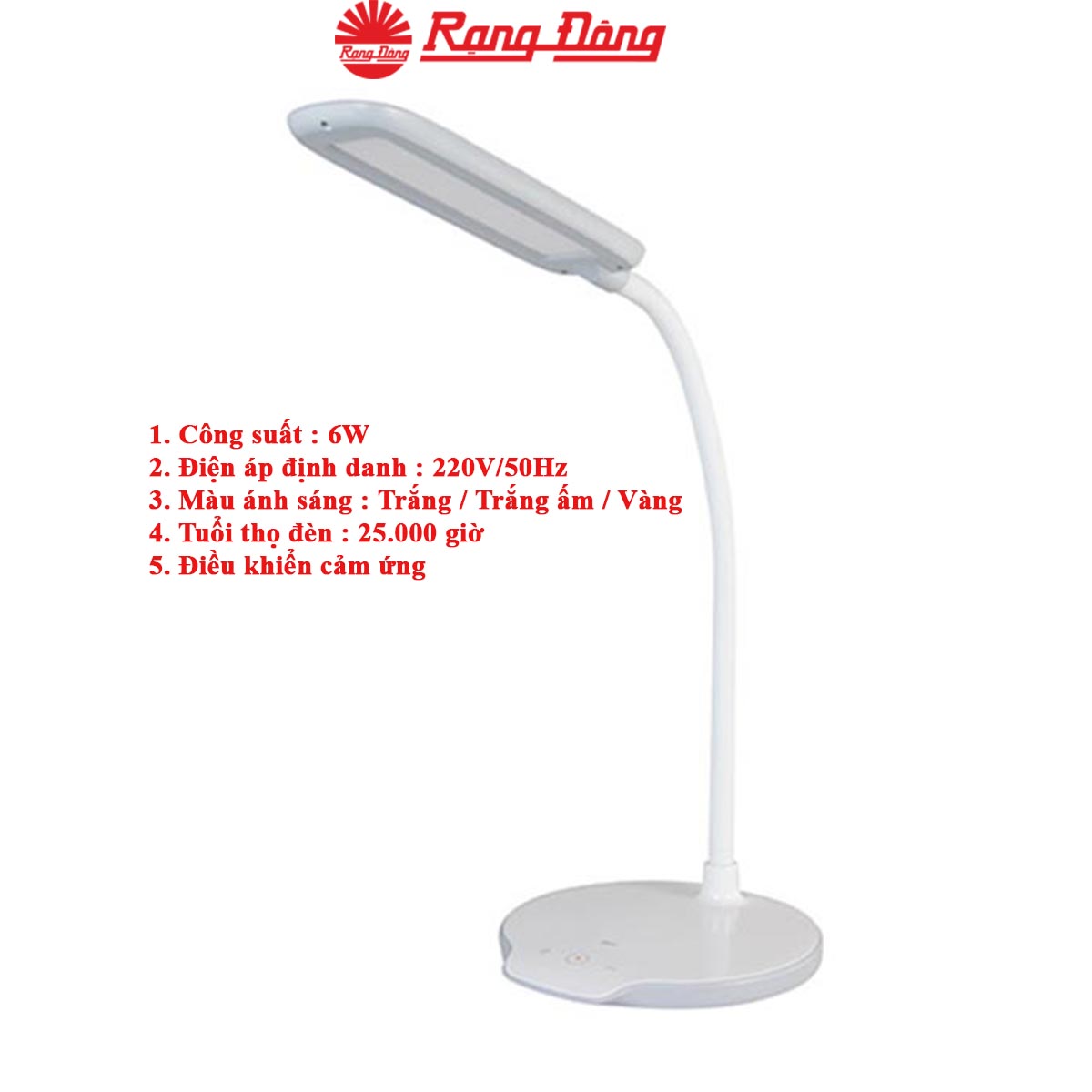 Đèn học cảm ứng RD-RL-22.LED, bóng led rạng đông