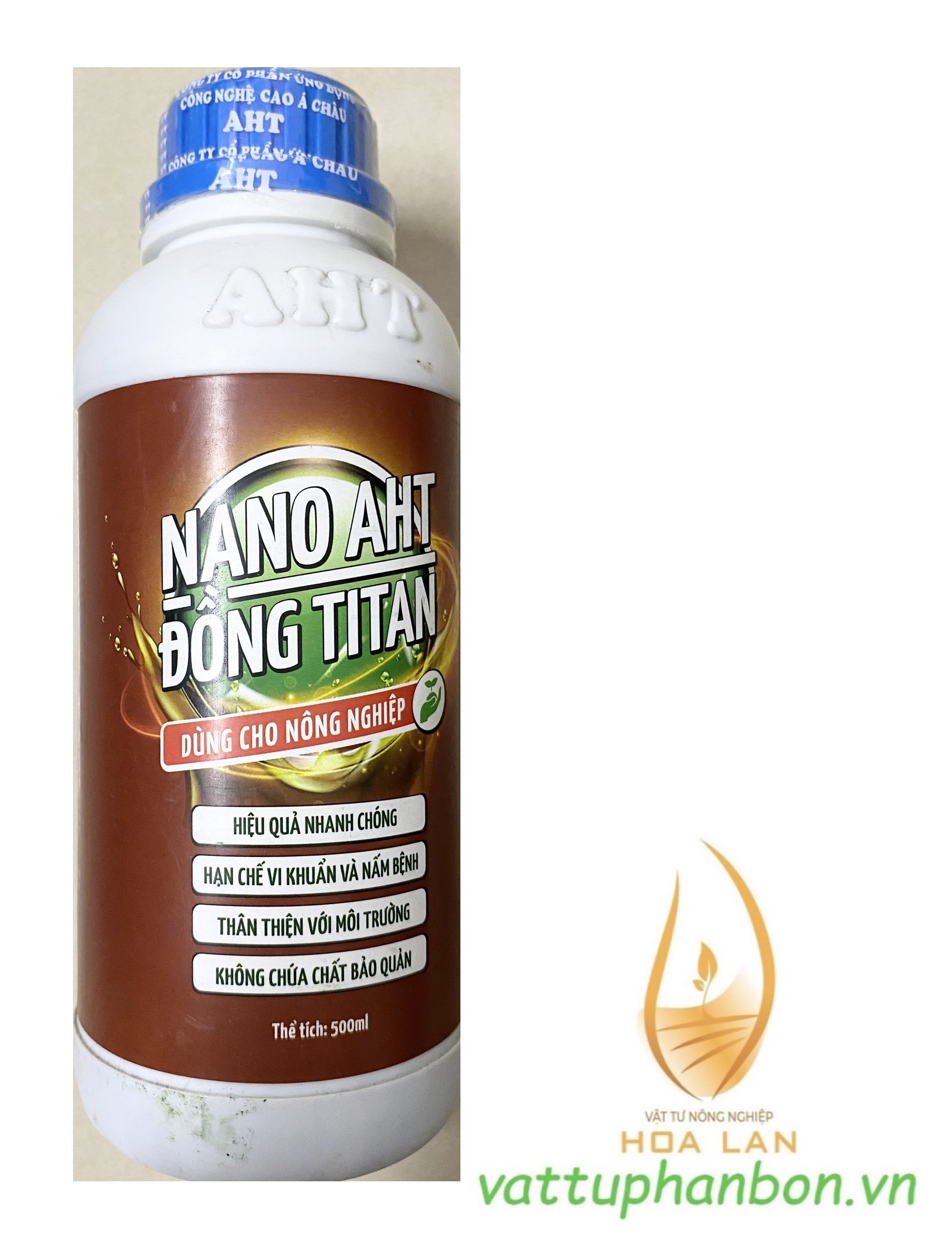 Phân bón nano đồng titan aht phòng trừ nấm bệnh cây trồng - #345a# 500ml