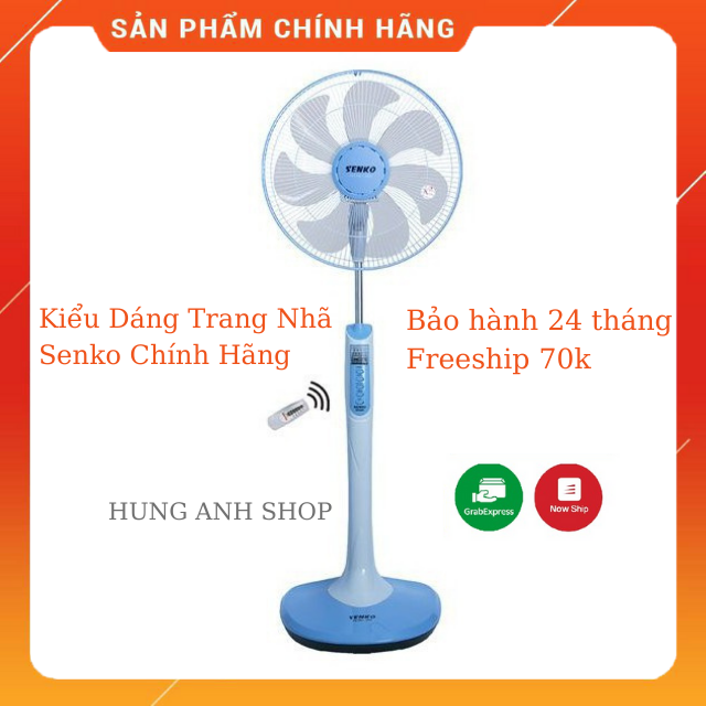 Quạt Cây Điều Khiển SENKO DR1608 Kiểu Dáng Sang Trọng, Quạt Khỏe chắc chắn, Bảo Hành chính hãng 24 tháng