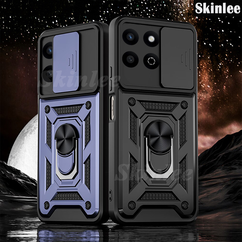 Phone case For Honor X7C Back cover Hard Armor Shockproof Camera Protection Bracket Navigation Holder Ring cover for For Honor X7C Cover cases. 