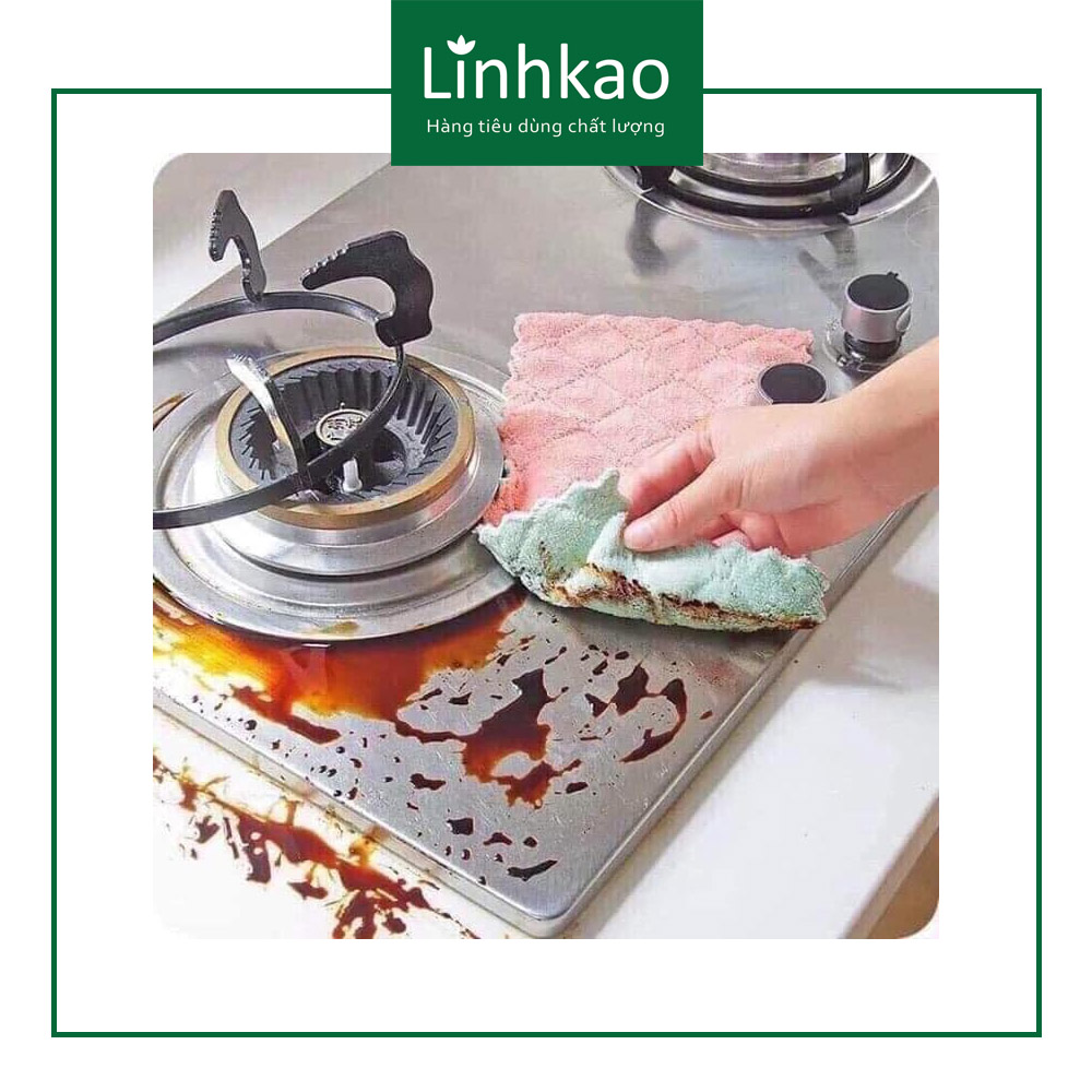 10 KHĂN LAU ĐA NĂNG 2 MẶT VIỀN ZIC ZAC