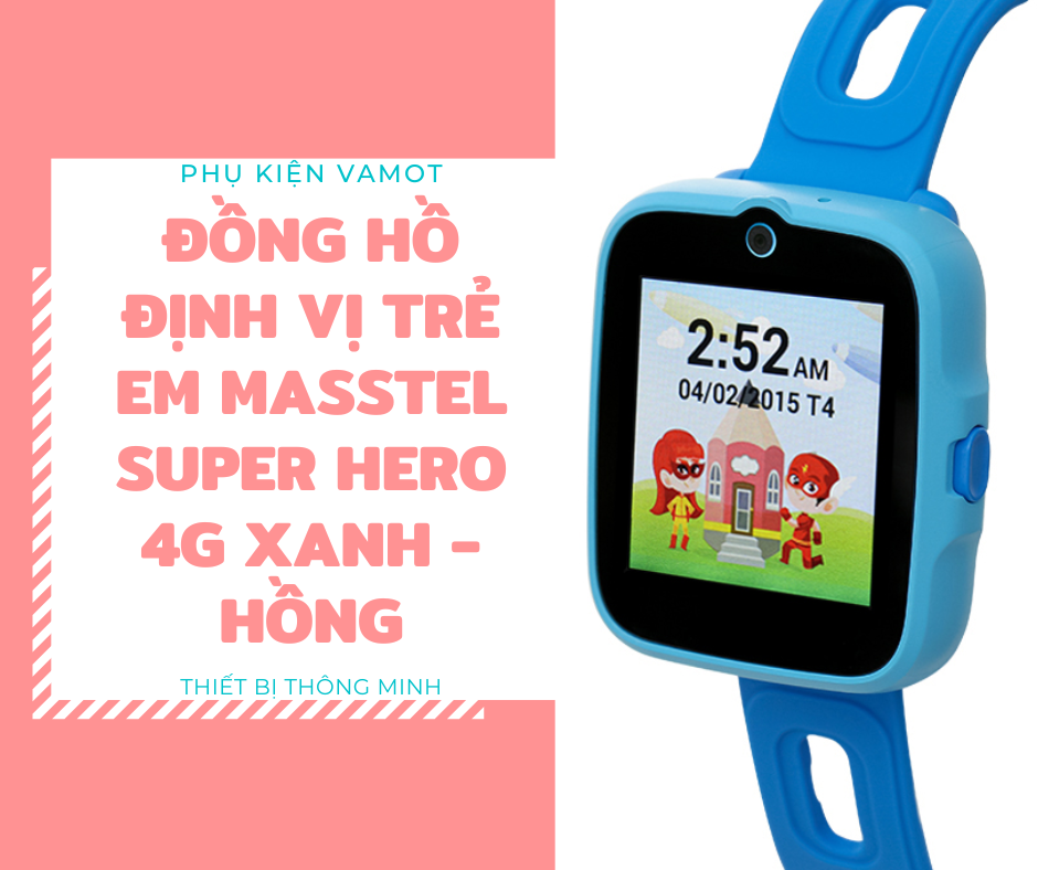 Đồng hồ định vị trẻ em masstel super hero 4g - ảnh sản phẩm 1