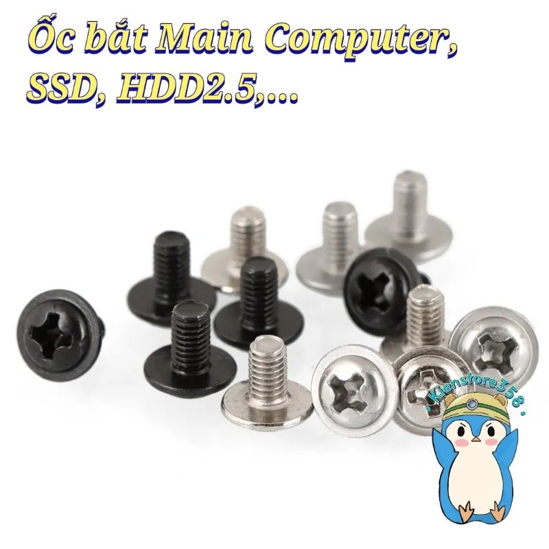 Screws for Pc Mainboard, Hdd, Ssd (14K/20 Pieces).Kienstore358