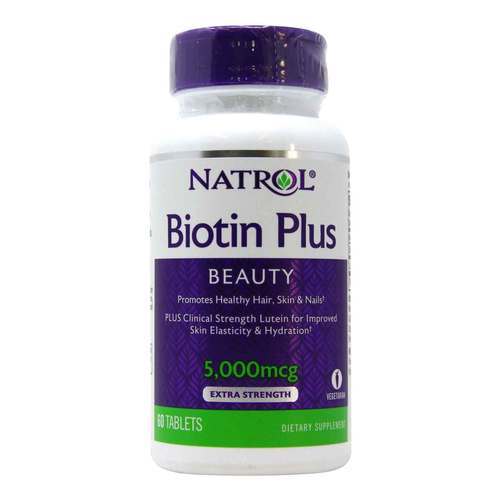 Natrol, Biotin Plus,ความแข็งแรงพิเศษ,5,000นิ้ว,60เม็ด | Lazada.co.th