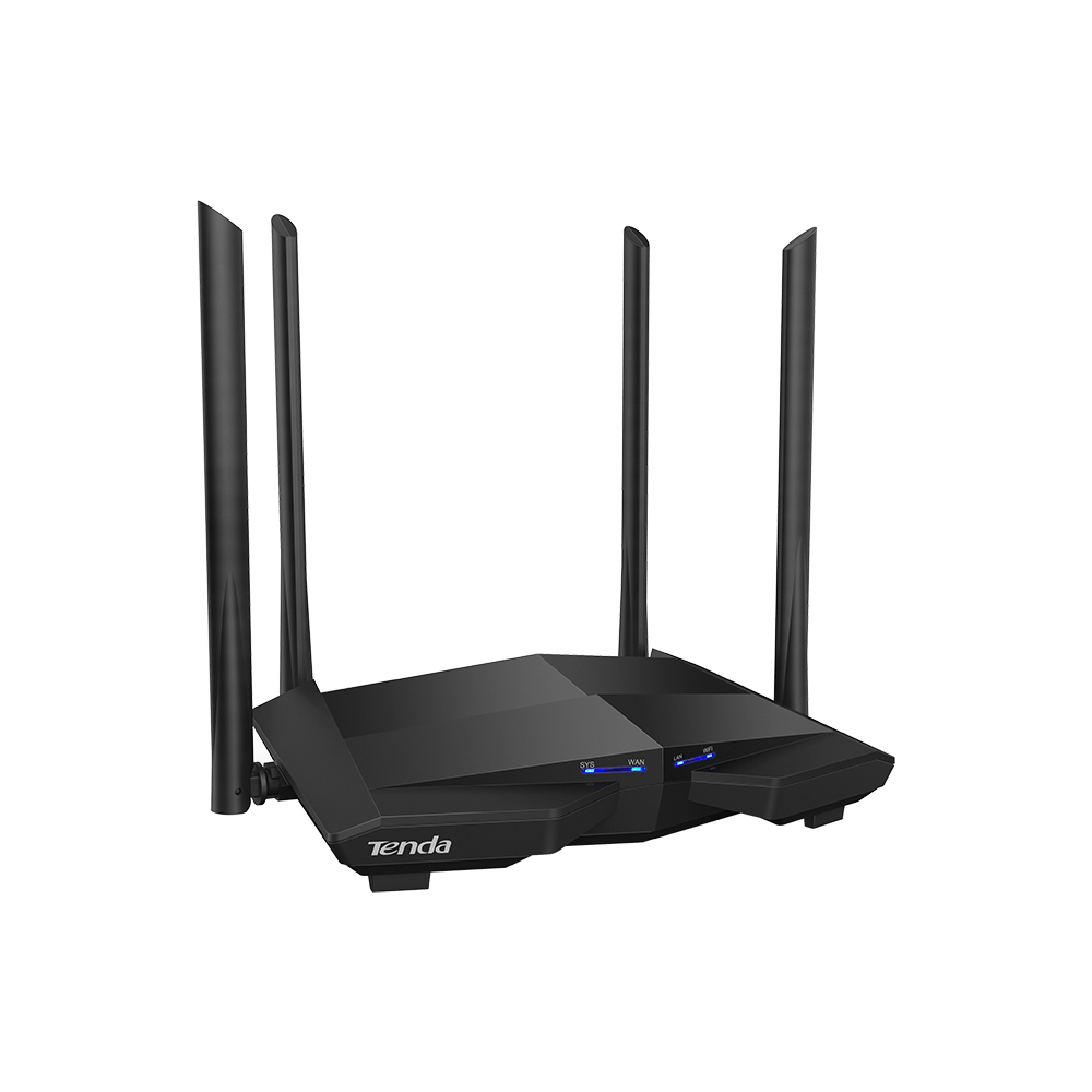 Phát Wifi Tenda AC10 Chính hãng (4 anten 5dBi, 1200Mbps, 2 băng tần 2.4 & 5GHz, Repeater, 3LAN 1Gbps)