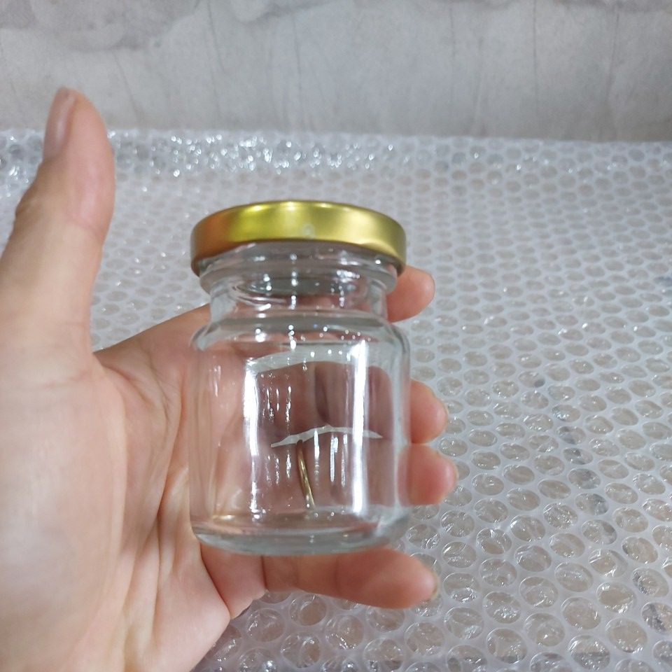 COMBO 20 Lọ thủy tinh 75ML Nắp thiếc ĐEN ,VÀNG