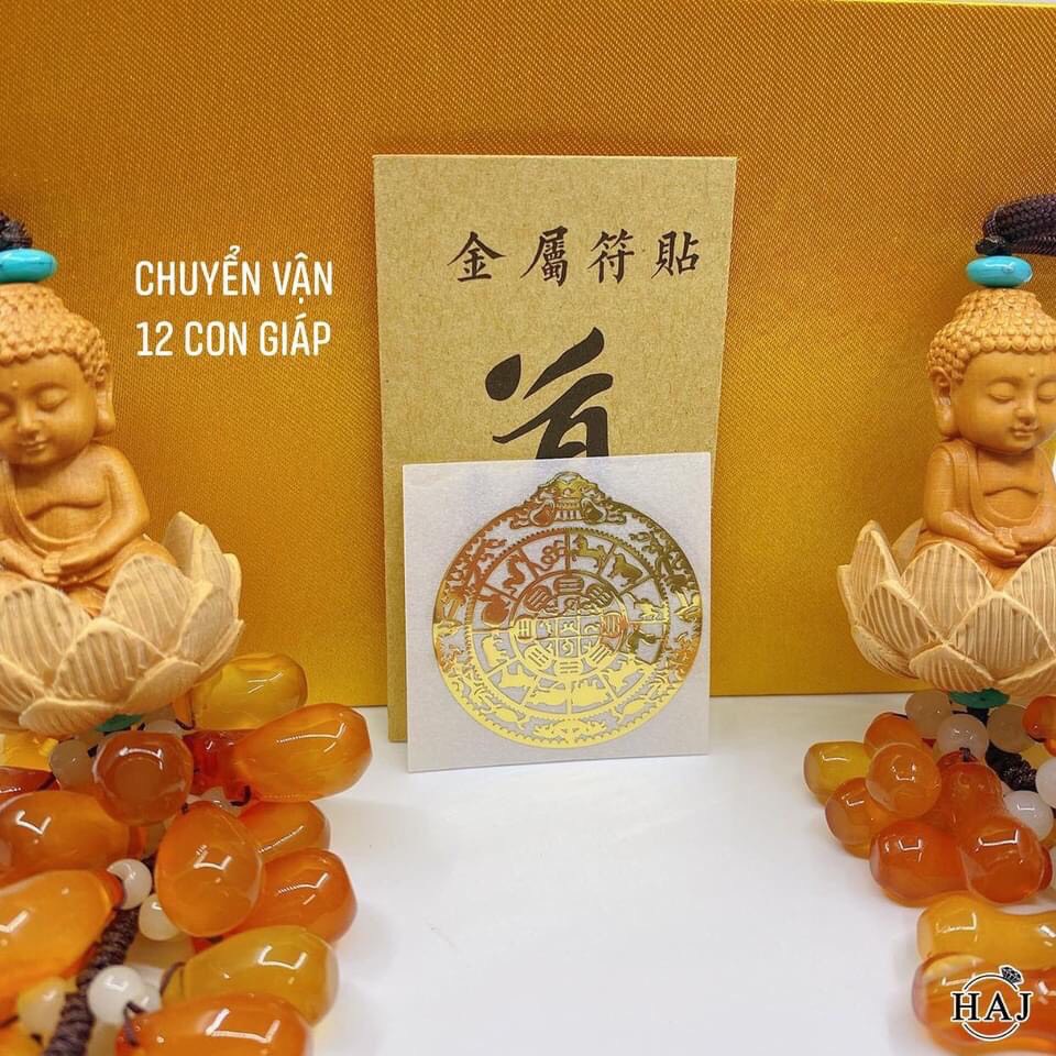 Miếng dán điện thoại tài lộc, may mắn (Linh Phù)