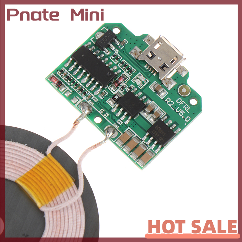 Pnate 10W QI Wireless Charger Module Micro USB Transmitter PCBA Circuit Board Coil