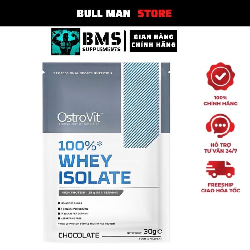 Sample rule 1 blend 1 lần dùng - applied critical whey/ ostrovit isolate protein rule 1 hỗ trợ tăng cơ - bull man store