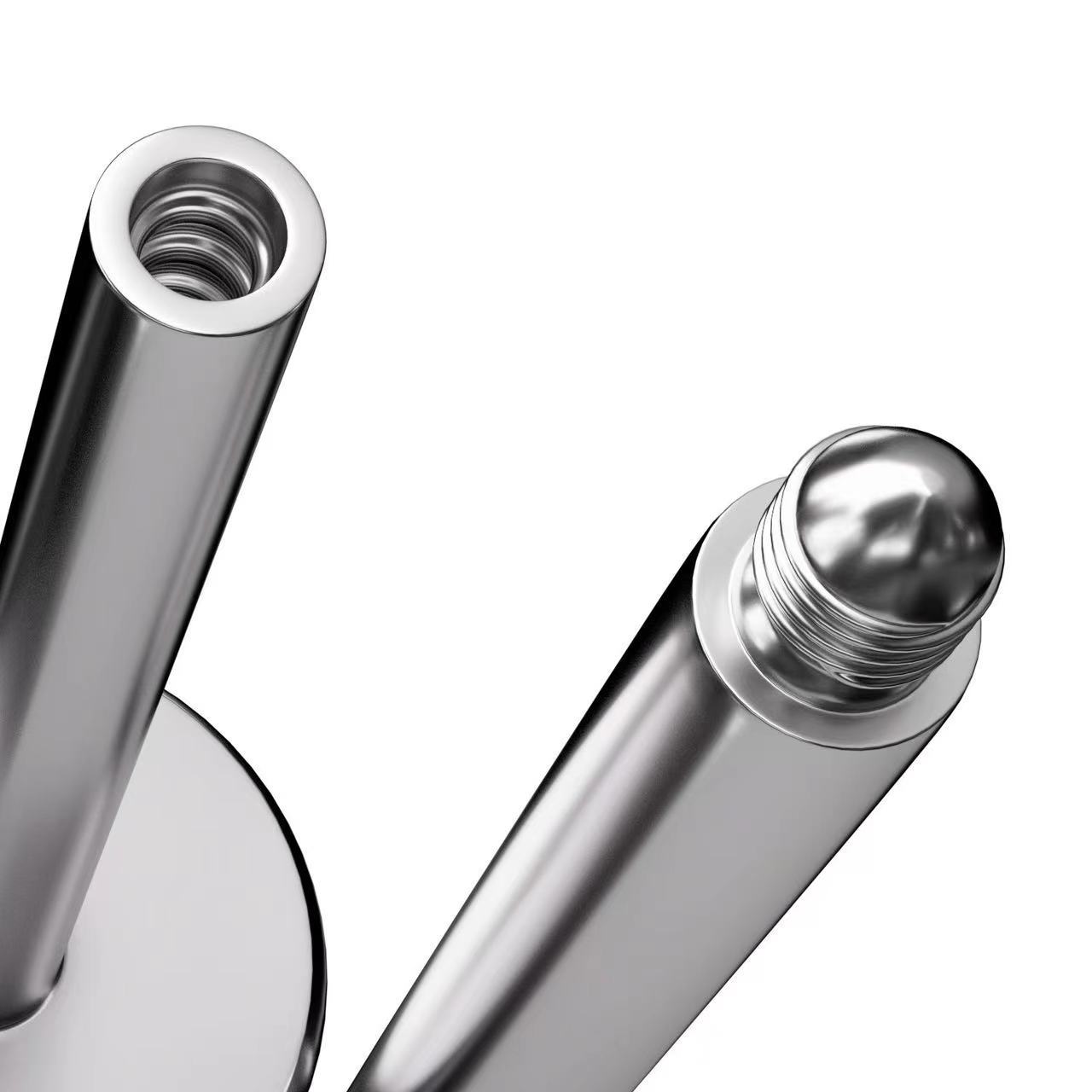 Eyebrow nail perforated tattoo 316L auxiliary rod 1.0 tooth guide needle internal and external threaded rod belly button nail insertion needle lip nail. 