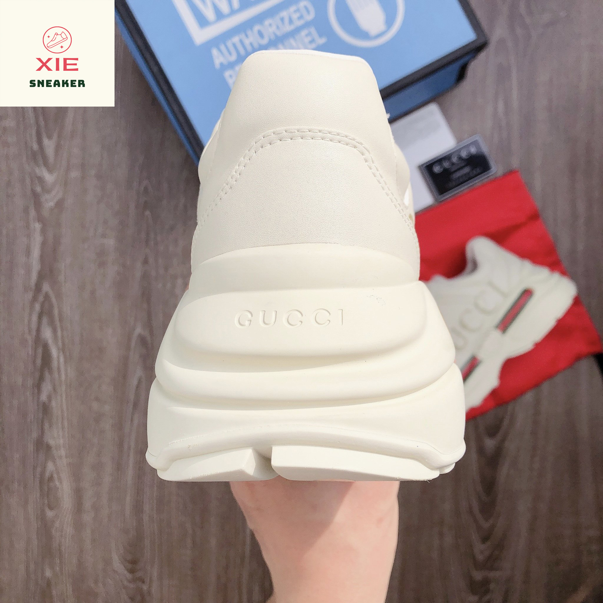 Giày Gucci Rhyton Logo - 1.1 + [Tặng thêm 1 bộ dây + FreeShip + Full Box + Bill + Phụ Kiện]