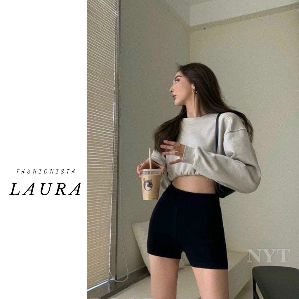 Quần legging đùi ZR cuộn dáng ôm siêu tôn vòng 3 Laura Boutique - Quần đùi ôm chất liệu co dãn 4 chiều