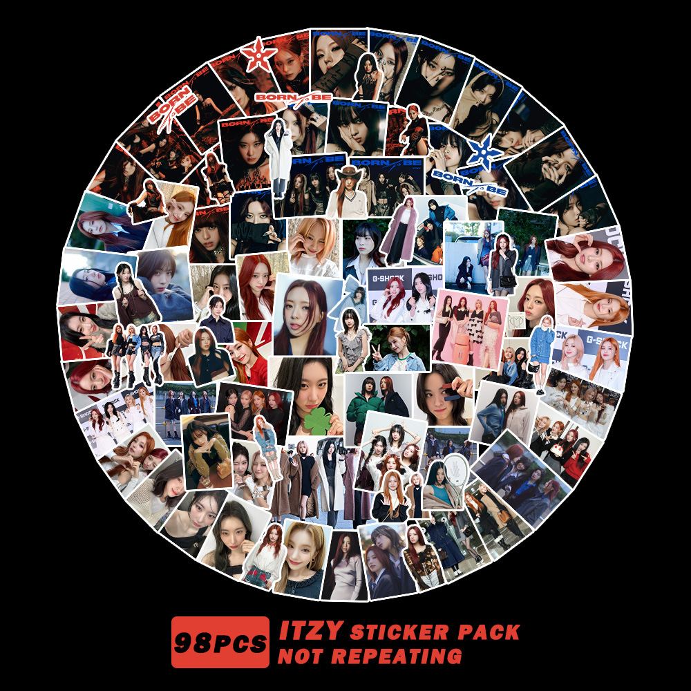 %E3%80%90The%20Quiet%20Page%E3%80%91100pcs/set%20Kpop%20Itzy%20Checkmate%20Character%20Stickers%20Hd%20High%20Quality%20K-Pop%20Itzy%20Photo%20Album%20Sticker%20-%20Image%203