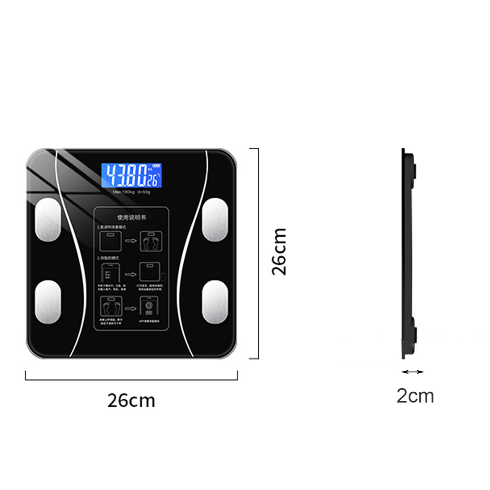 BMI Cân Phân Tích Thành Phần Cơ Thể Chống Vỡ Kính Dày